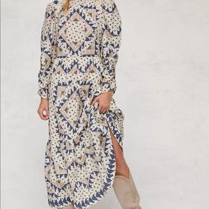 Anthropologie Othilia Patchwork Maxi Dress